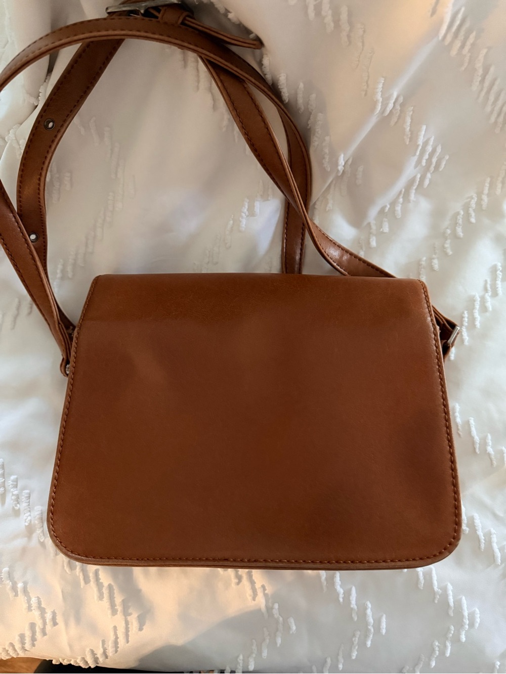 Matt & Nat Cognac Orange Vegan Crossbody Bag - Picture 3 of 10